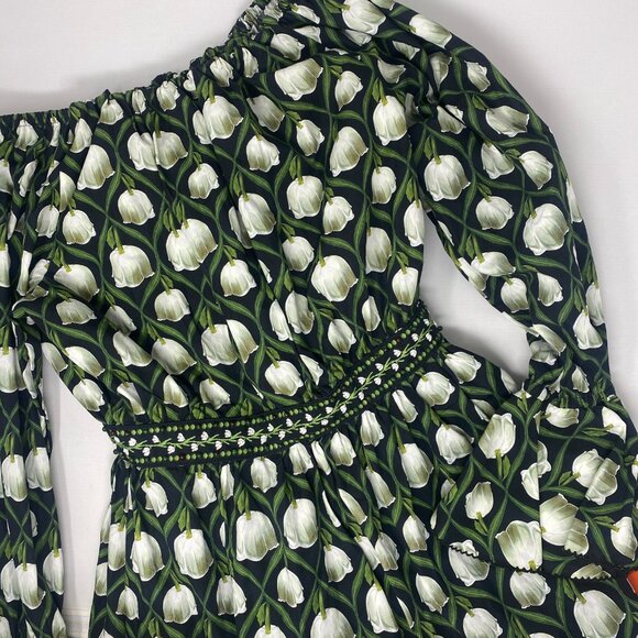 Agua by Agua Bendita Almendra Perla Maxi Dress Small NWT $910 - Picture 10 of 16